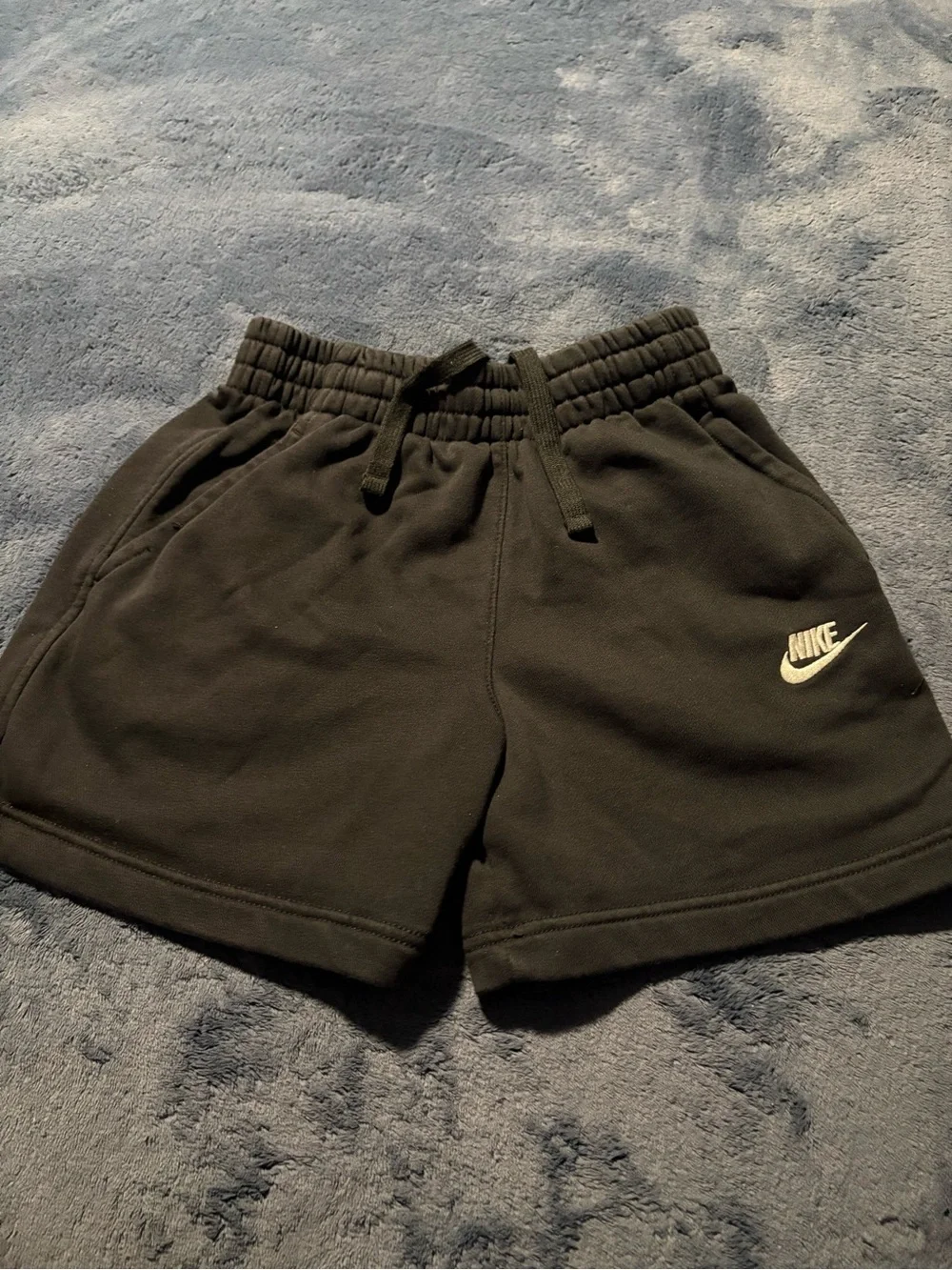 Nike Kids Black Fleece Shorts with Elastic Waist
